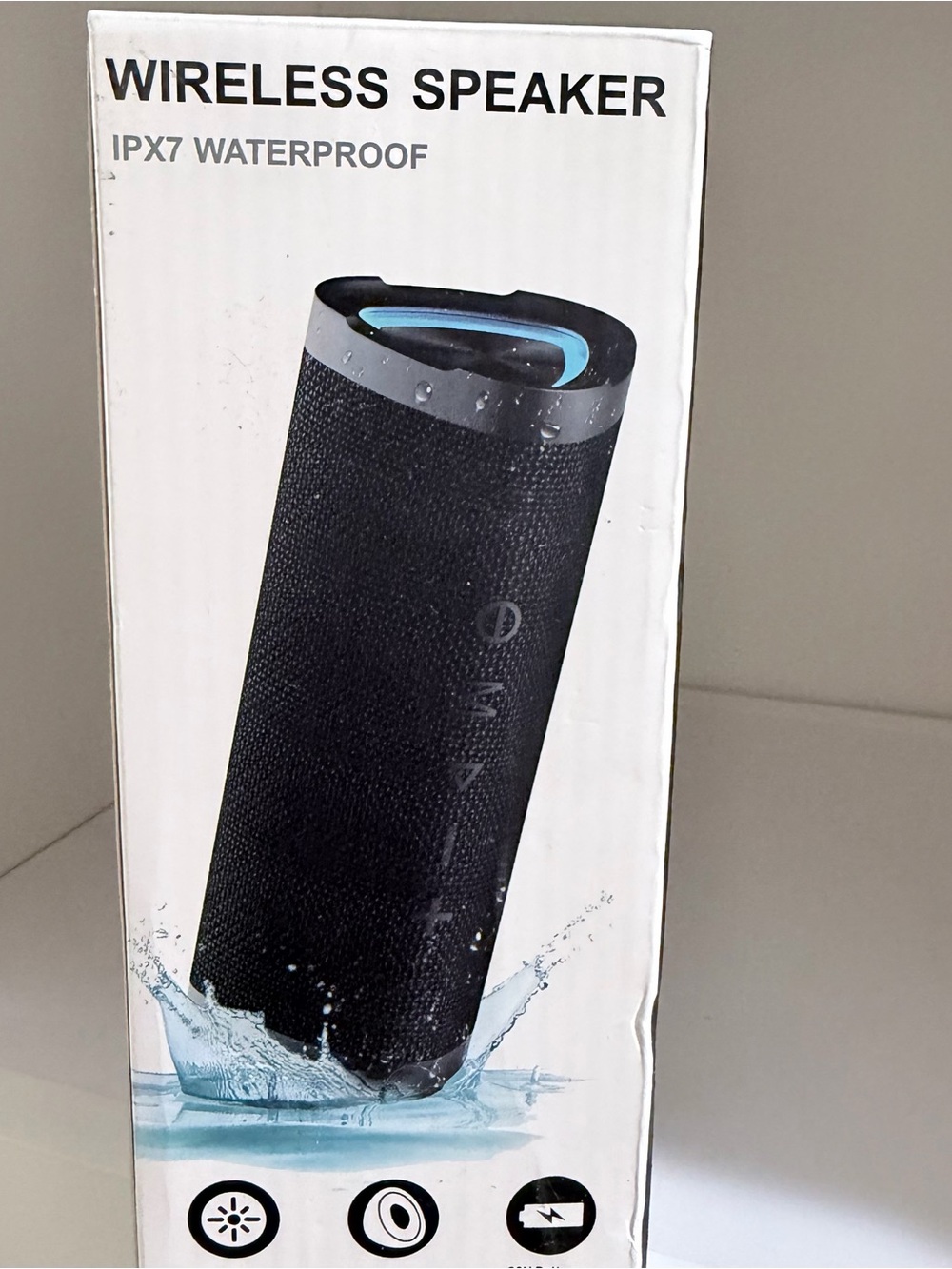 IPX7 Waterproof Portable Bluetooth Speaker - Black